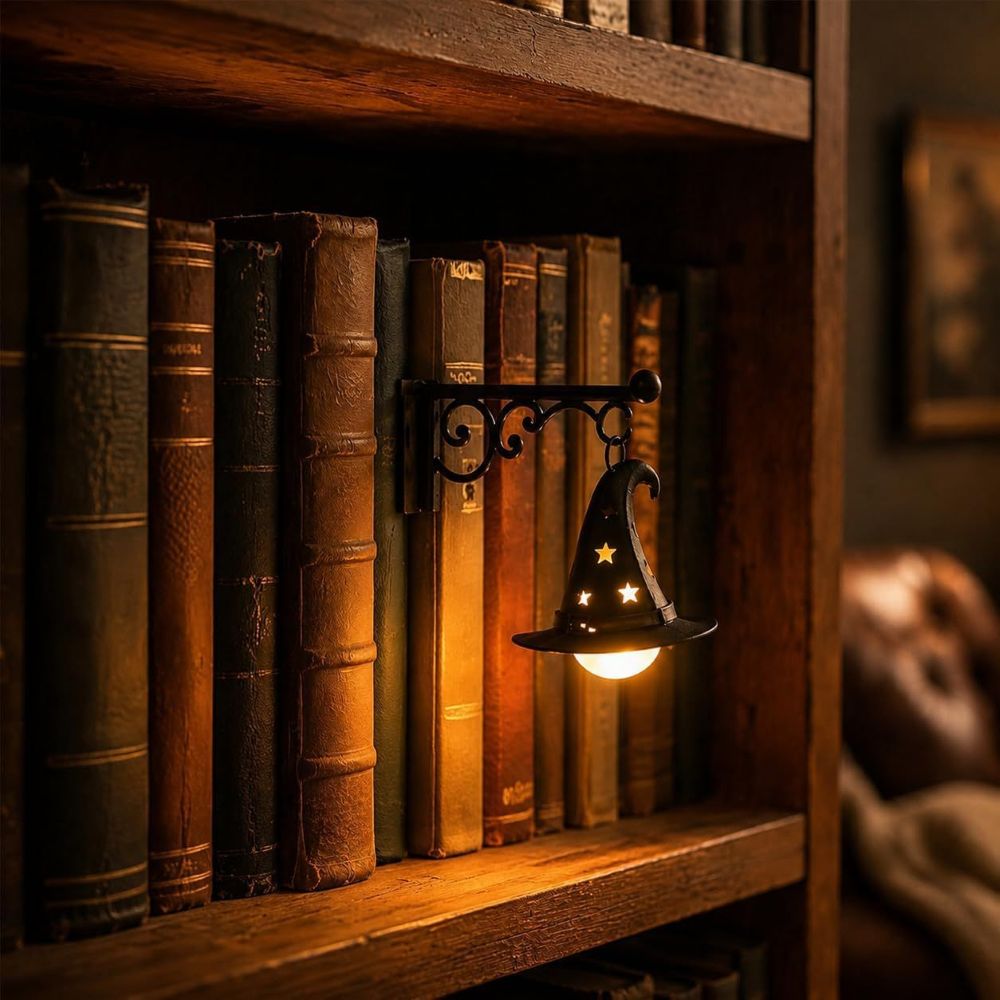 Magical Bookshelf Lantern Light – Cozy Book Lover Gift