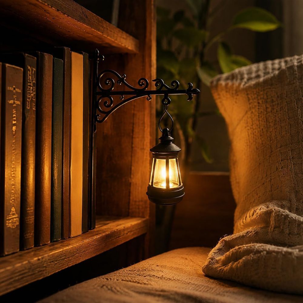 Magical Bookshelf Lantern Light – Cozy Book Lover Gift