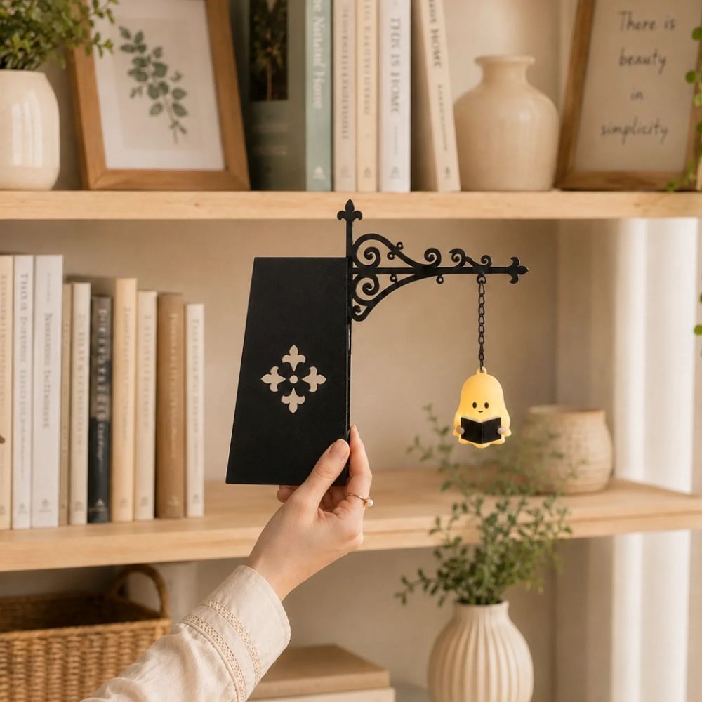 Magical Bookshelf Lantern Light – Cozy Book Lover Gift