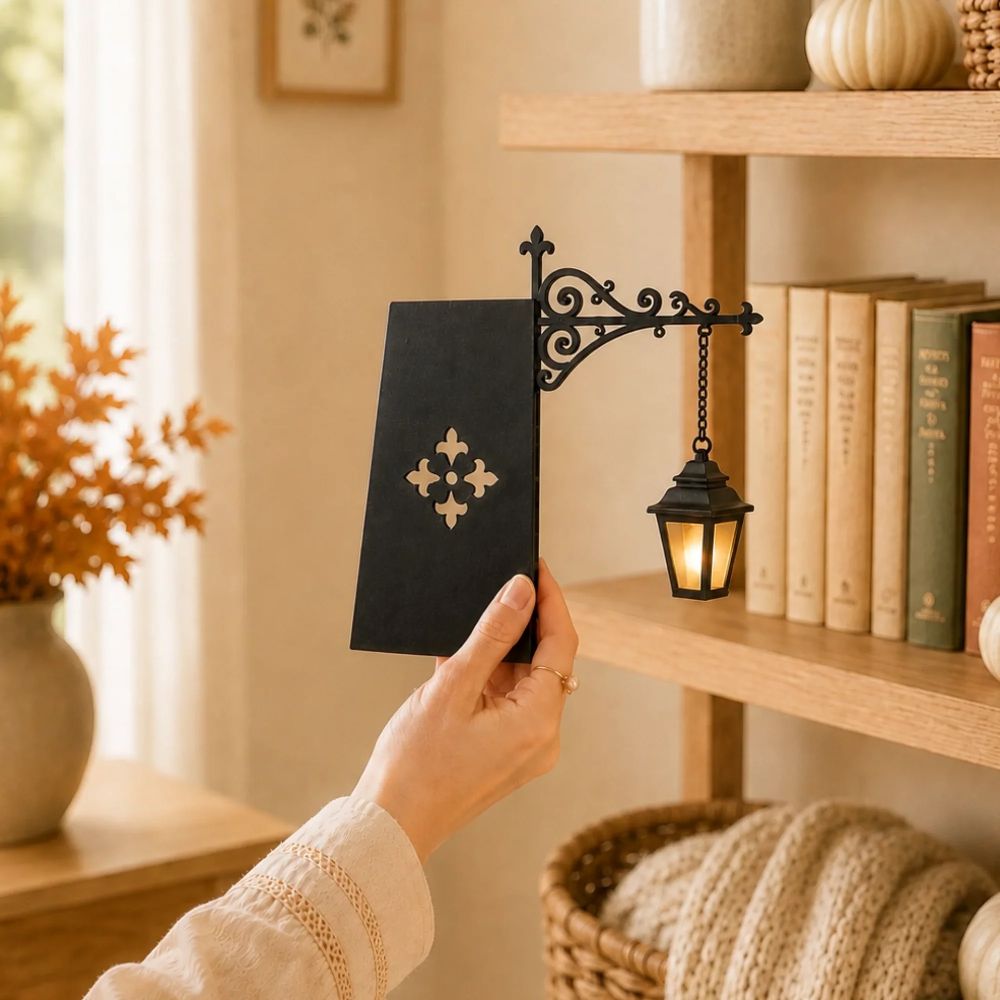 Magical Bookshelf Lantern Light – Cozy Book Lover Gift
