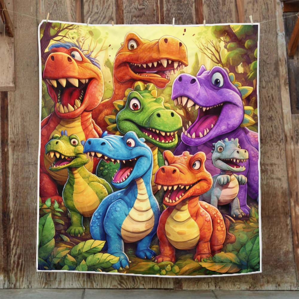 Cute Dinosaurs Blanket - H480 - Premium Blanket