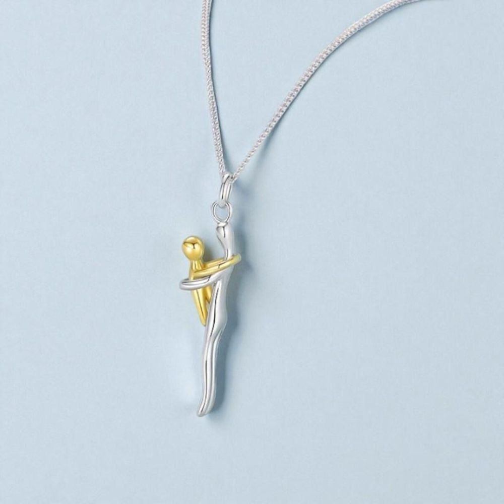 Mother & Child Hug Necklace – A Symbol of Forever Love