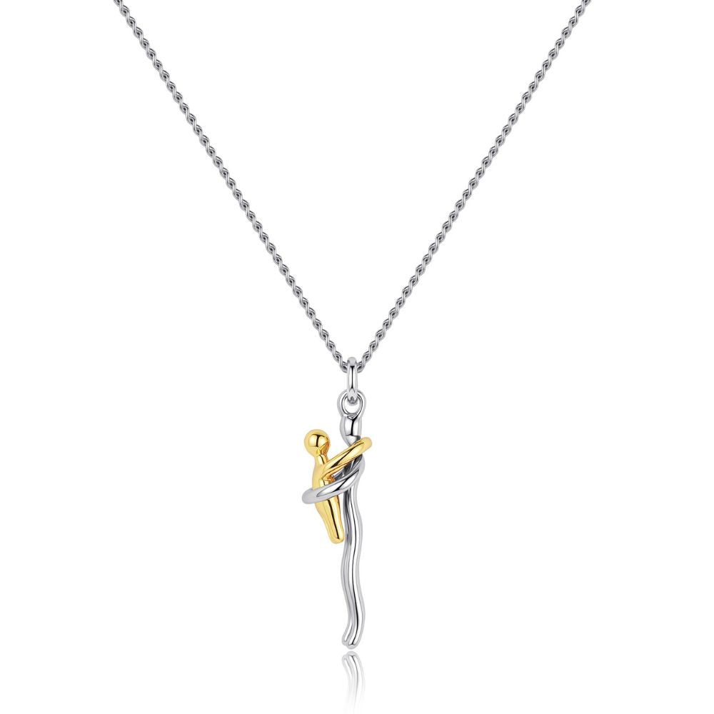 Mother & Child Hug Necklace – A Symbol of Forever Love
