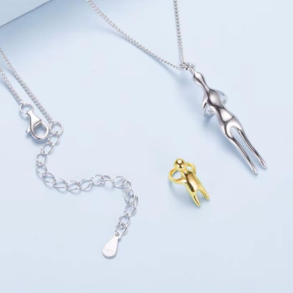 Mother & Child Hug Necklace – A Symbol of Forever Love