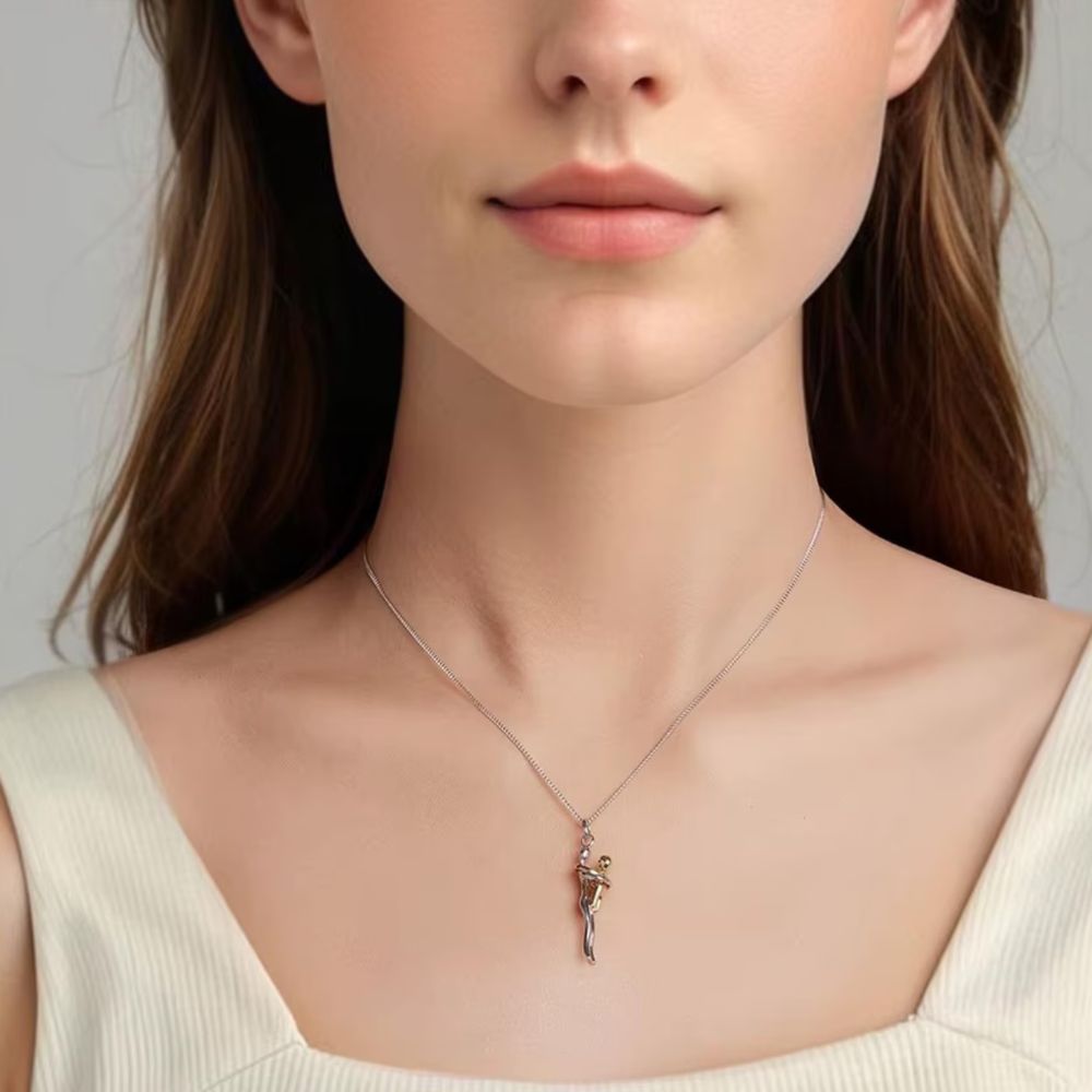 Mother & Child Hug Necklace – A Symbol of Forever Love