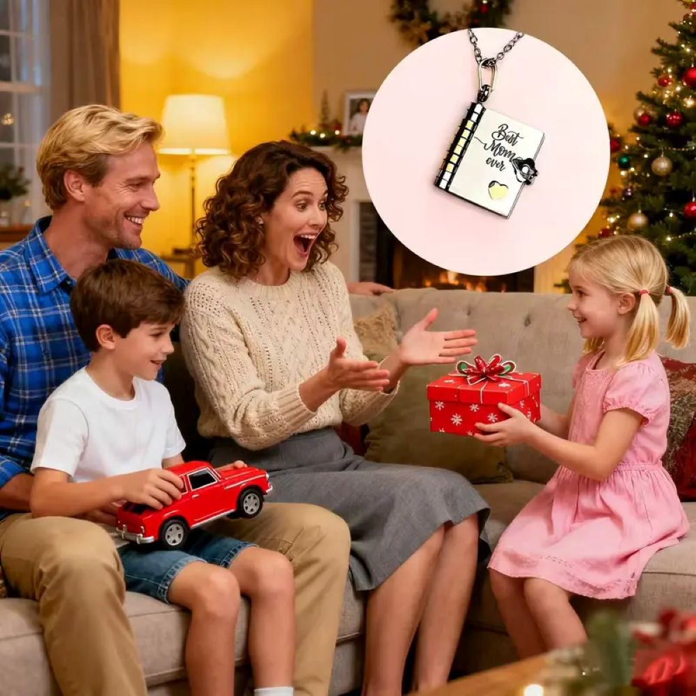 Best Mom Ever Book Necklace – Heartfelt Mother’s Day & Birthday Gift Jewelry