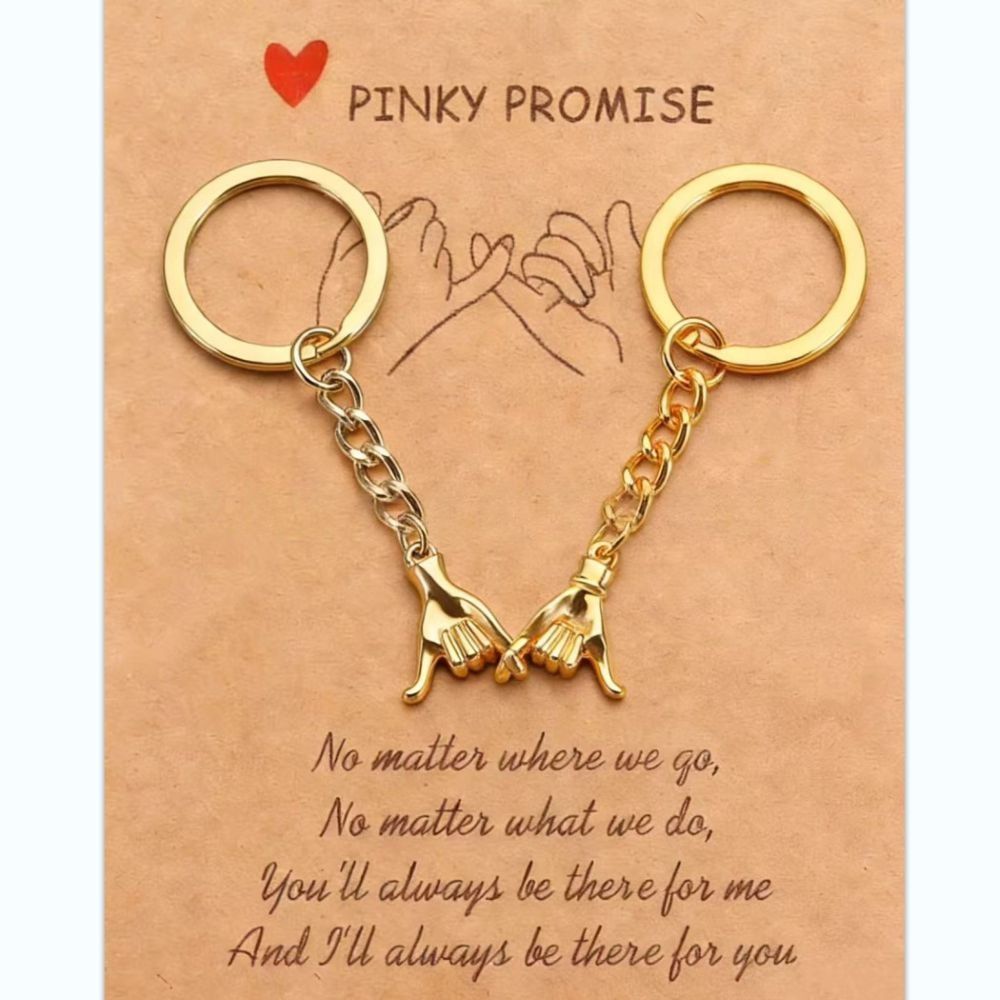 Pinky Promise Matching Keychains – A Meaningful Gift for Couples & Best Friends