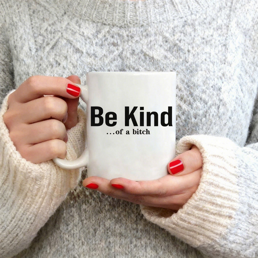 Be Kind...Of A Bi♥ch Mantra Mug