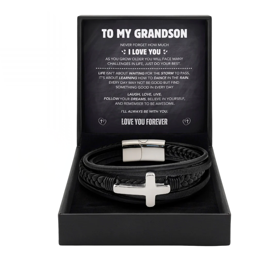 Grandson's Eternal Guardian Faith Bracelet