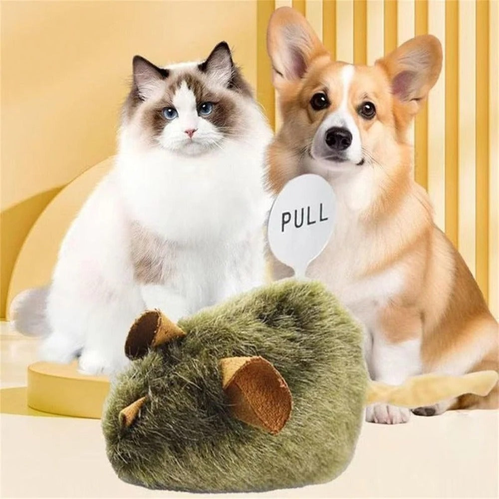 Realistic Squeaky Mouse Cat Toy – Interactive Hunting Play for Indoor Cats