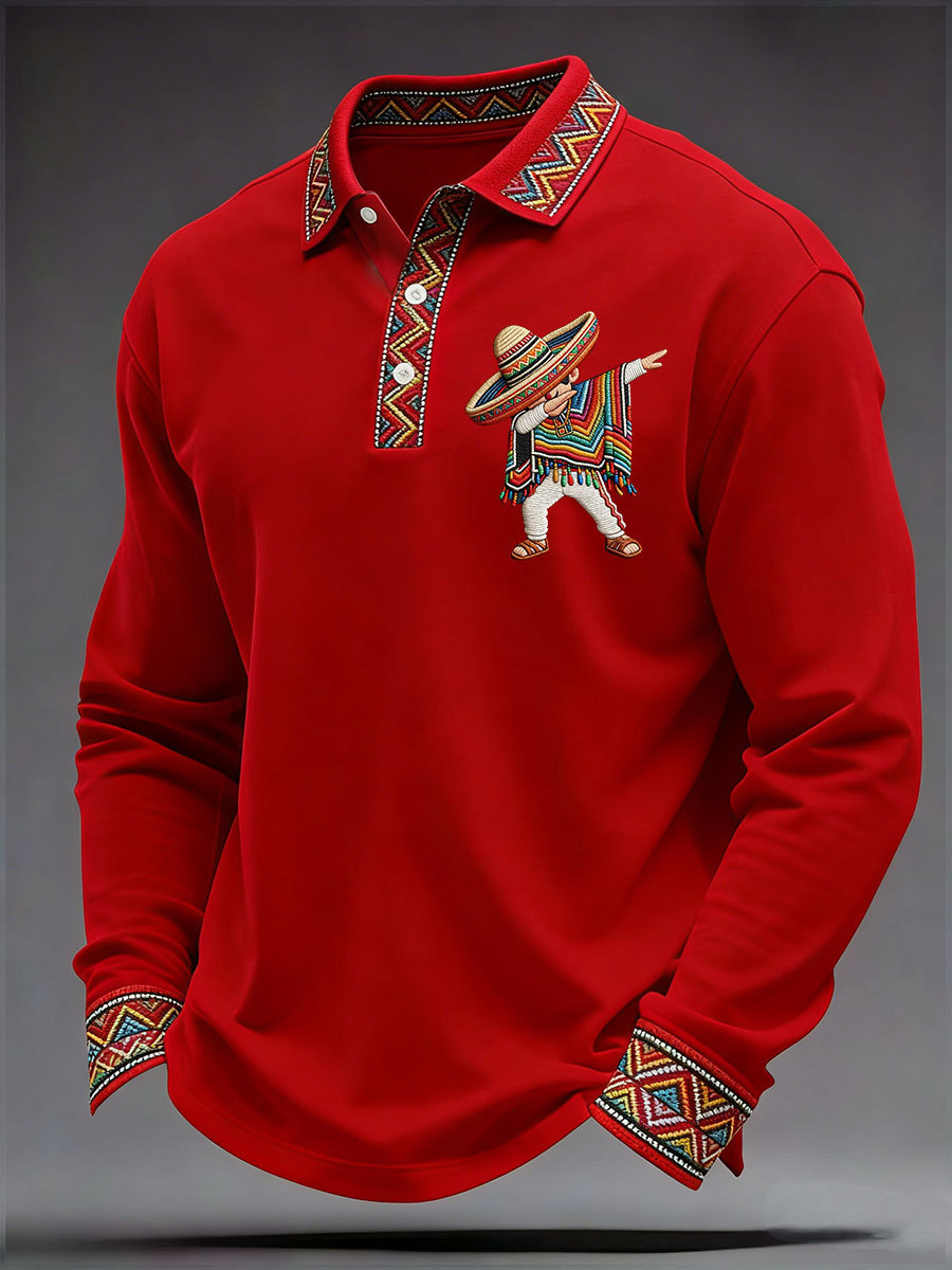 Men's Cinco de Mayo Printed Casual Shirt