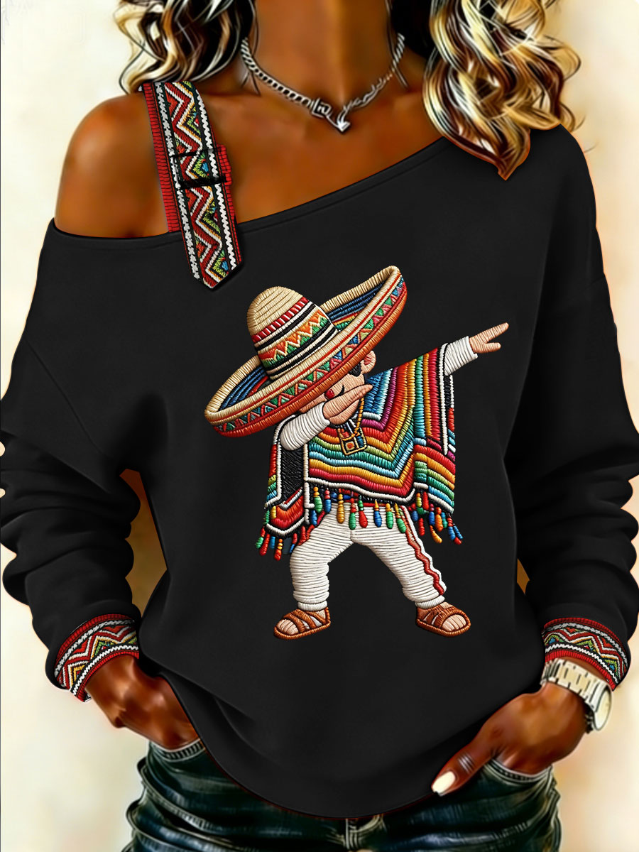 Women's Cinco de Mayo Print Casual Top