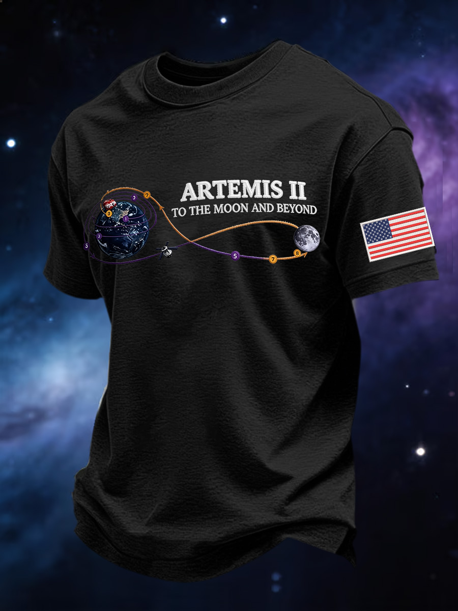 Men's Artemis II 2026 Print Casual Tee
