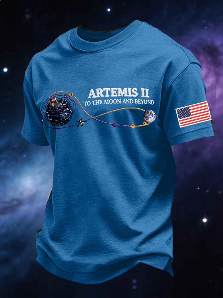 Men's Artemis II 2026 Print Casual Tee