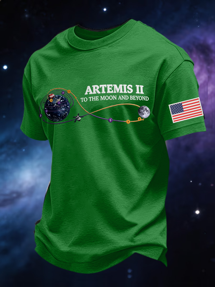 Men's Artemis II 2026 Print Casual Tee