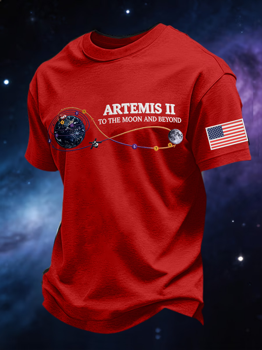 Men's Artemis II 2026 Print Casual Tee
