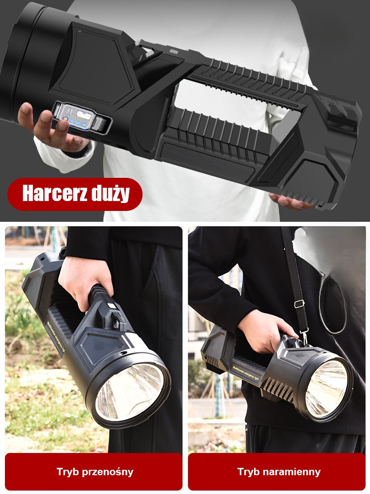 【Pogromca Ciemności Nocnych】💡Niemiecka ultrajaśna solarna latarka outdoorowa