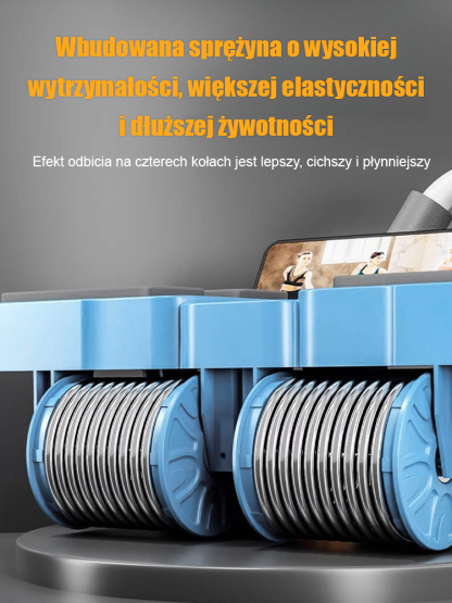 Cztery rundy automatycznego podciągania brzucha i zwijania koła fitness brzucha