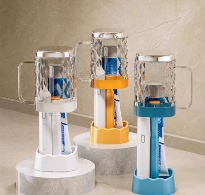 🎉Wielofunkcyjny kubek do płukania ust i elektryczny uchwyt na szczoteczkę do zębów, oszczędza czas i miejsce🎉