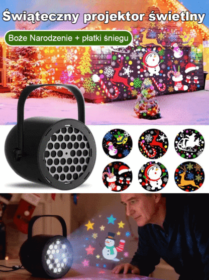 Świąteczny projektor świetlny