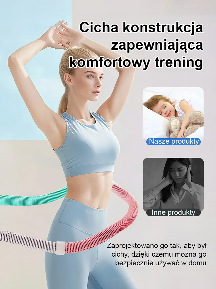 Nowa miękka obręcz hula-hoop do odchudzania.
