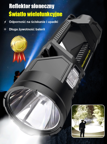 【Pogromca Ciemności Nocnych】💡Niemiecka ultrajaśna solarna latarka outdoorowa