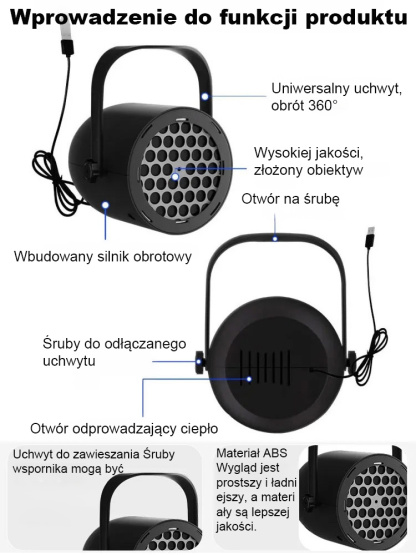 Świąteczny projektor świetlny