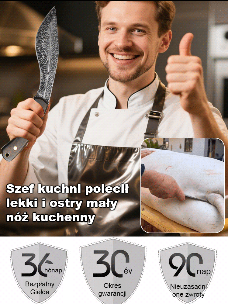 Przenośne przybory kuchenne z Damaszkiem