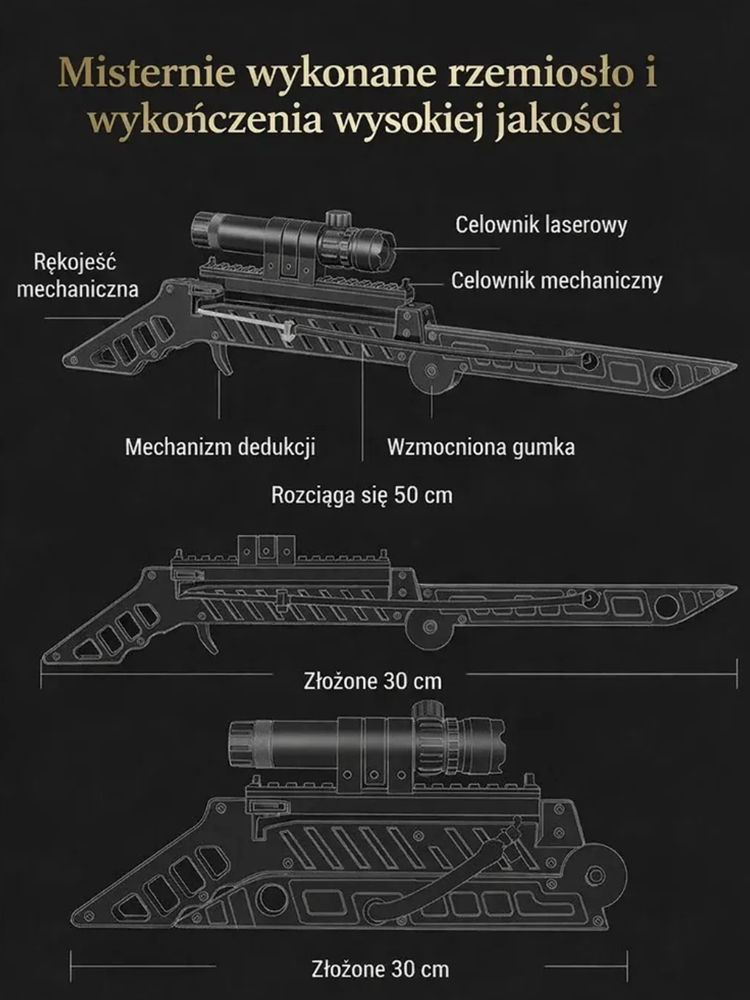 ⚡️Laserowy celownik do procy, 99,5% precyzji, niezbędny podczas campingu i wędkowania!