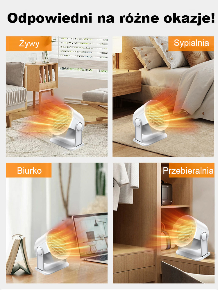 🔥Kompleksowy sprzęt do ogrzewania domu 🌡️ Wiele regulowanych ustawień, które spełniają różne potrzeby związane z ciepłem