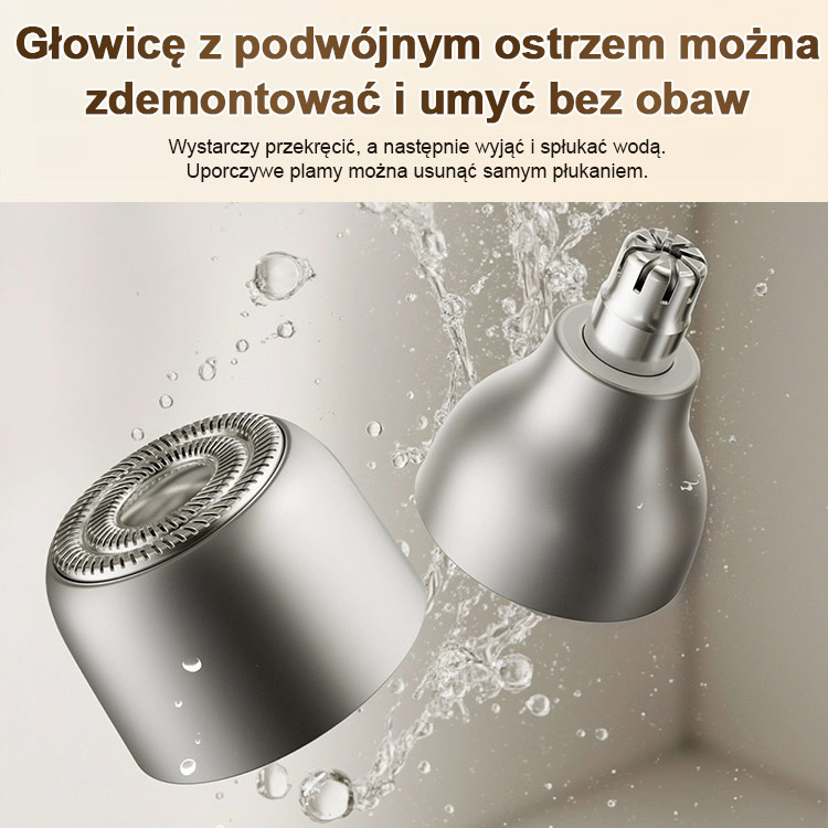 🔥Konstrukcja z dwiema głowicami sprawia, że ​​oczyszczanie twarzy jest bardziej kompleksowe i wygodne🔥