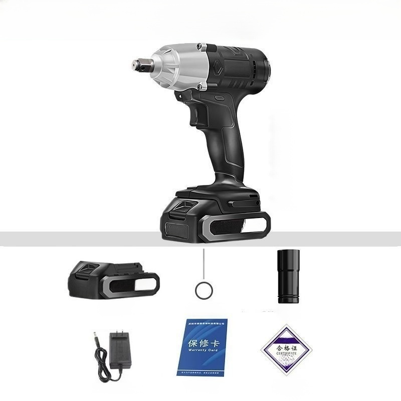 🔩Wielofunkcyjny klucz udarowy litowo-jonowy, 💡mocne narzędzie spełniające różne potrzeby budowlane