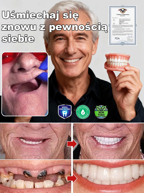 Pewność przy żuciu, już więcej nie martw się o luźne protez! 🦷 Amerykański zestaw do poprawy protez 🔥 Odzyskaj siłę młodzieńczego gryzienia!