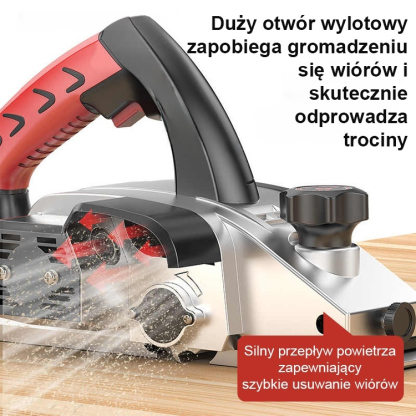 🔥Duża moc i precyzyjna regulacja ułatwiają obróbkę różnych gatunków drewna i sprawdzają się w różnych sytuacjach🔥