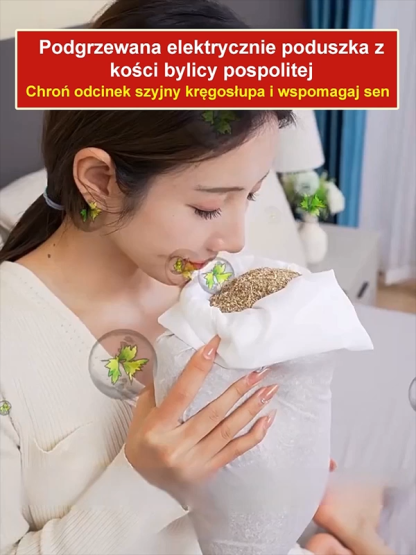 ✨Poduszka z bylicy z ogrzewaniem elektrycznym, ulga w bólu szyi w 10 minut!✨