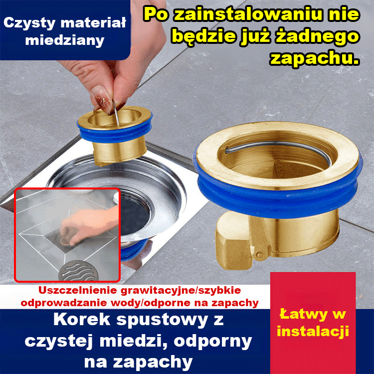 🏆Urządzenie zapobiegające cofaniu się zapachów i chroniące przed insektami z rdzeniem grawitacyjnym.🏆