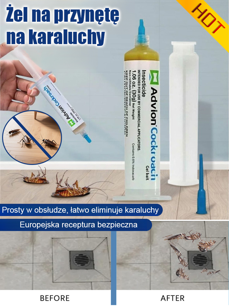 🌟Środek na karaluchy z USA, sprzedany w ponad 300 milionach egzemplarzy, cieszący się zaufaniem setek tysięcy rodzin! 💪