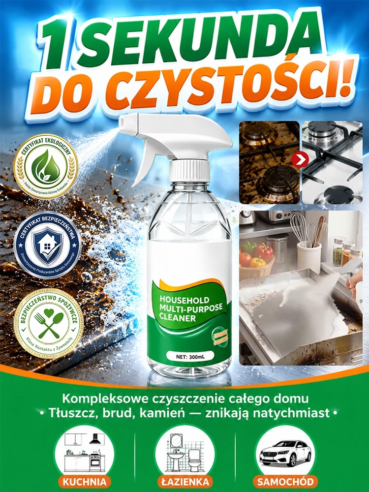 🔥 Szybko rozpuszcza stary tłuszcz: Penetruje i zmiękcza zaschnięty tłuszcz na okapie, kuchence, piekarniku i we frytkownicy beztłuszczowej – bez drastycznego szorowania!