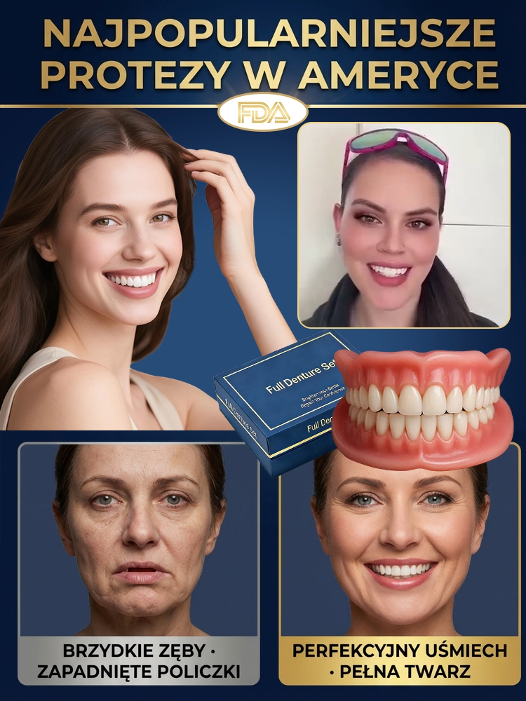 Nieważne, czy masz kompletne uzębienie, przerwy między zębami, czy nie masz ich wcale – ta proteza dopasuje się idealnie! 🔥