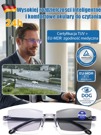 【Przywróć wzrok do jasności sprzed 20 lat】Okulary do czytania Smart Zoom Comfort🔥Bezpośrednio z fabryki. Zostało 45 par. Zamów teraz.