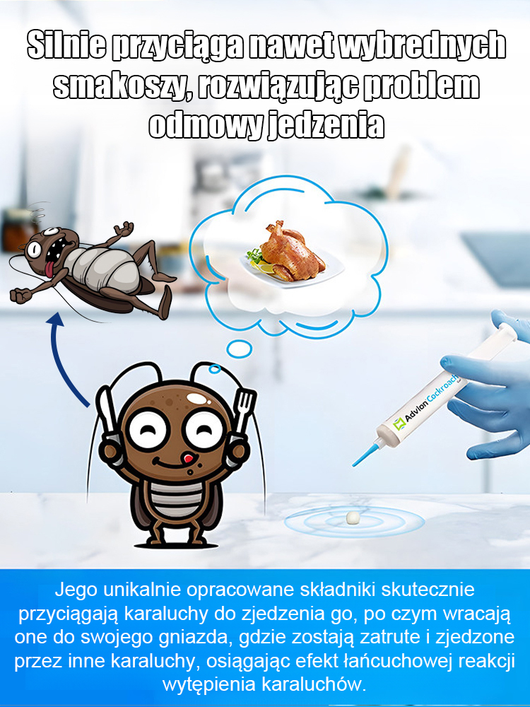 🌟Środek na karaluchy z USA, sprzedany w ponad 300 milionach egzemplarzy, cieszący się zaufaniem setek tysięcy rodzin! 💪