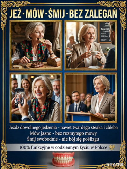 Nieważne, czy masz kompletne uzębienie, przerwy między zębami, czy nie masz ich wcale – ta proteza dopasuje się idealnie! 🔥