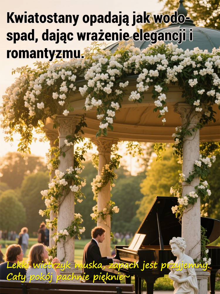 💐Pachnący i zwisający jaśmin– Wodospad Białych Kwiatów dla Twojego Domu i Ogrodu!