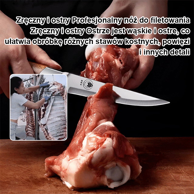 🛠️Nóż kutego ze stali stopowej 60 razy, twardość zwiększona 5-krotnie, w 30 sekund łatwo pokroisz kurczaka!