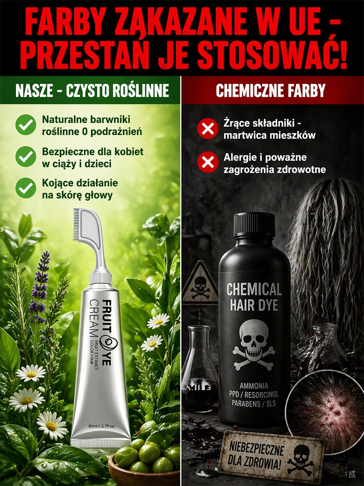  🌿0% Amoniaku i PPD | 99% Pokrycia Siwizny! Naturalna Farba Ziołowa w Piance – Zapomnij o Drogich Salonach i Zniszczonych Włosach!