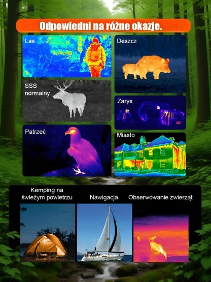 🔭Monokularne urządzenie noktowizyjne🌙 Precyzyjne obrazowanie termiczne pozwalające odkryć tajemnice nocy.