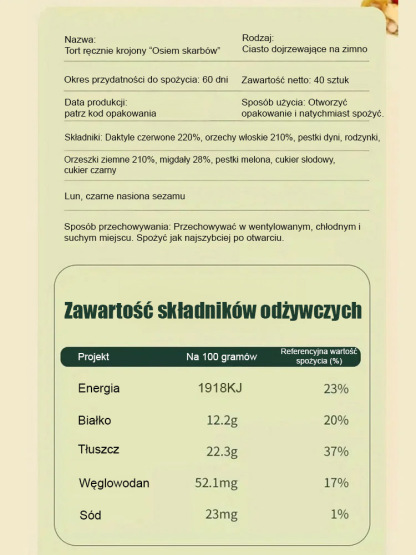 🌿 Ośmioziarnisty placek z żeń-szenia i astragalusa 💪 Wzmacnia i odżywia, nie podnosząc poziomu cukru 🚫 Bez cukru, zdrowy i syty
