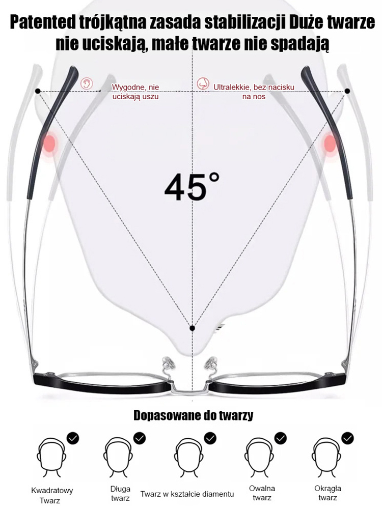 ✨Magiczne okulary 3 w 1✨ Automatyczny zoom do czytania, komputera i dali. Koniec ze zdejmowaniem!