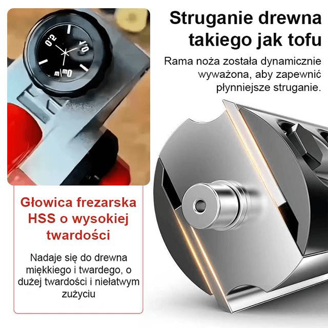 🔥Duża moc i precyzyjna regulacja ułatwiają obróbkę różnych gatunków drewna i sprawdzają się w różnych sytuacjach🔥