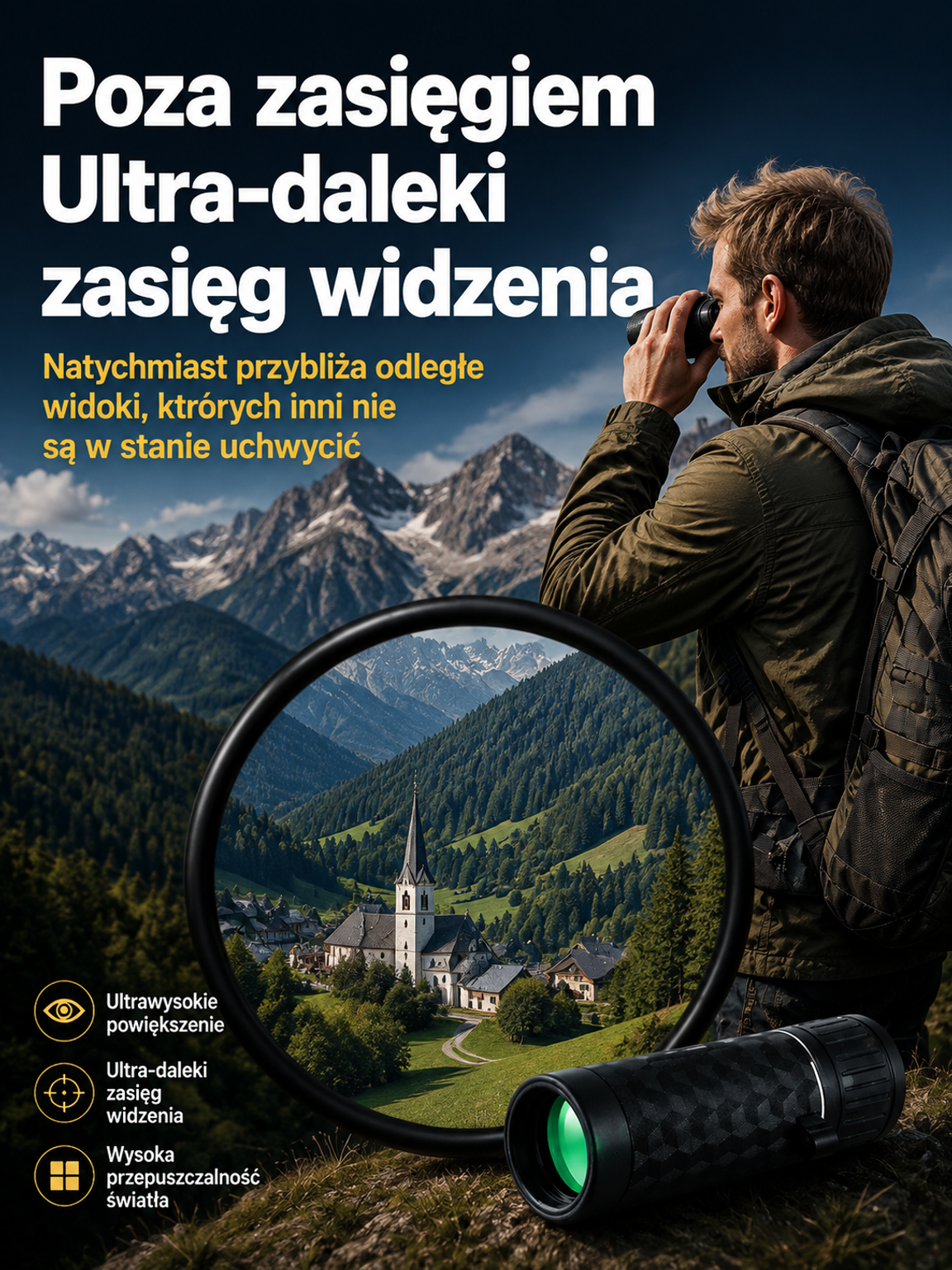 🔥Odkryj obraz o niesamowitej ostrości i zasięgu, o jakim dotąd mogłeś tylko marzyć! 